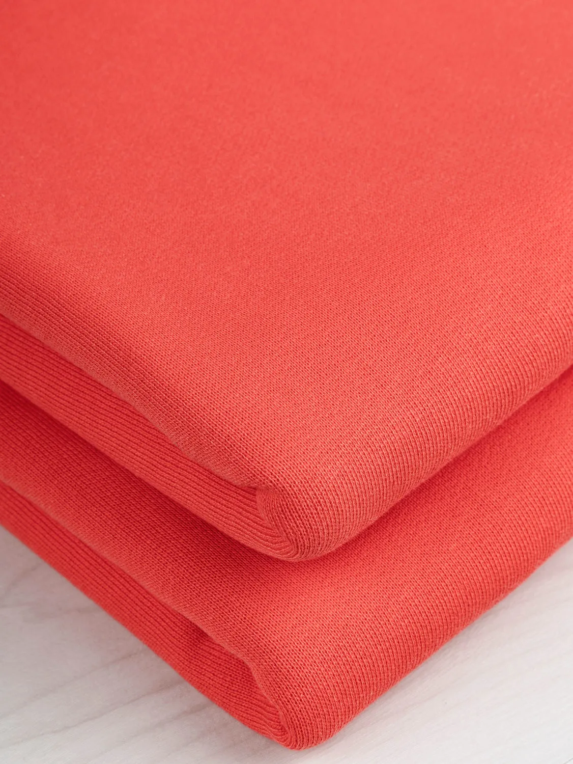 Organic Cotton Fleece - Strawberry - Swatch