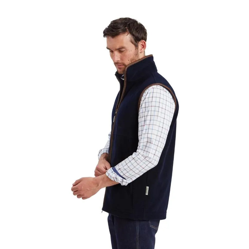 Schoffel Mens Oakham Fleece Gilet - Navy