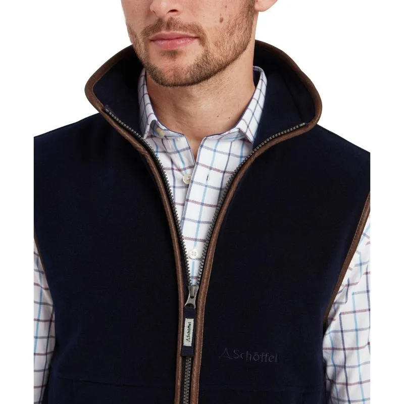 Schoffel Mens Oakham Fleece Gilet - Navy