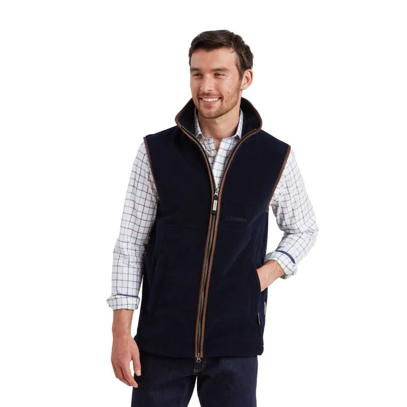 Schoffel Mens Oakham Fleece Gilet - Navy