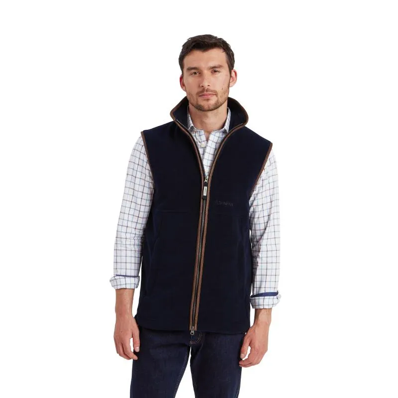 Schoffel Mens Oakham Fleece Gilet - Navy