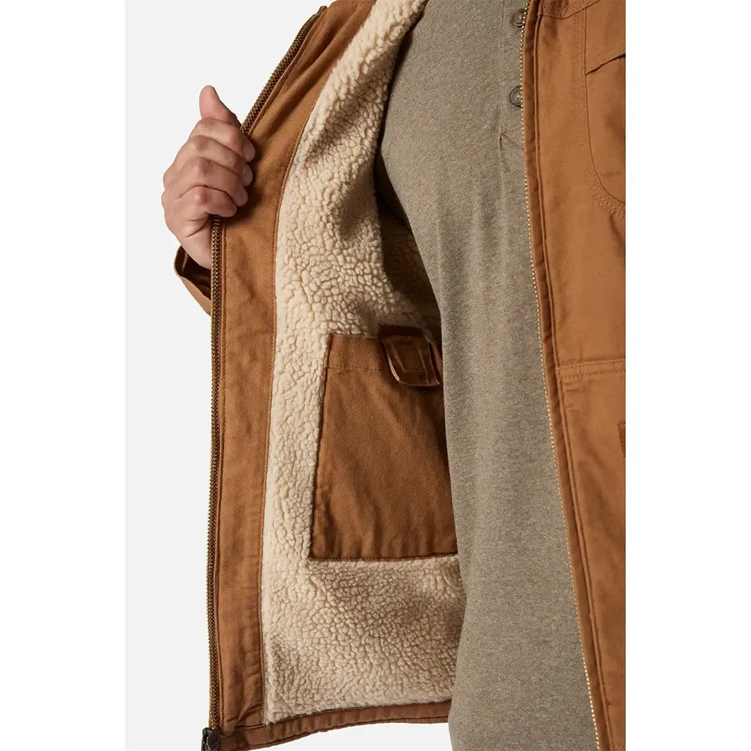 Sherpa Lined Duck Jacket - Rinsed Brown Duck by Dickies