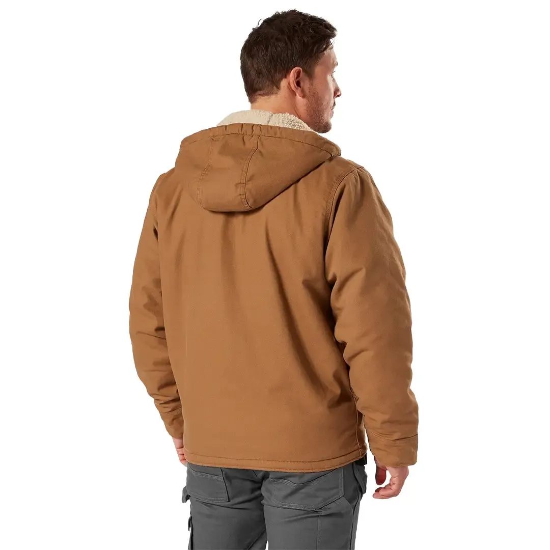 Sherpa Lined Duck Jacket - Rinsed Brown Duck by Dickies