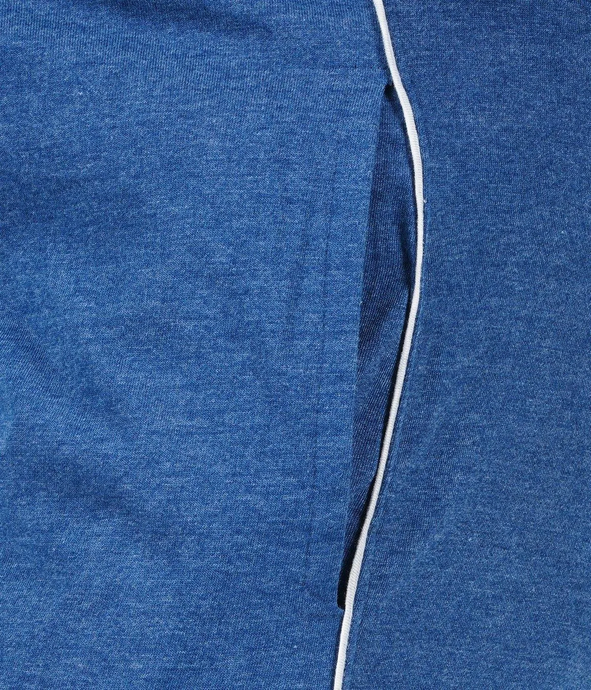 Shorts - Blue Knitted Shorts For Mens | Ariser