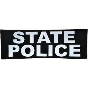 State Police Reflective - 4x12 Patch