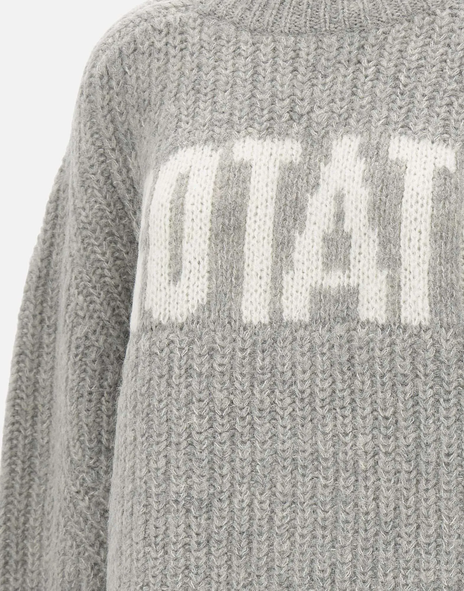 Wool Alpaca Oversized Grey Jumper