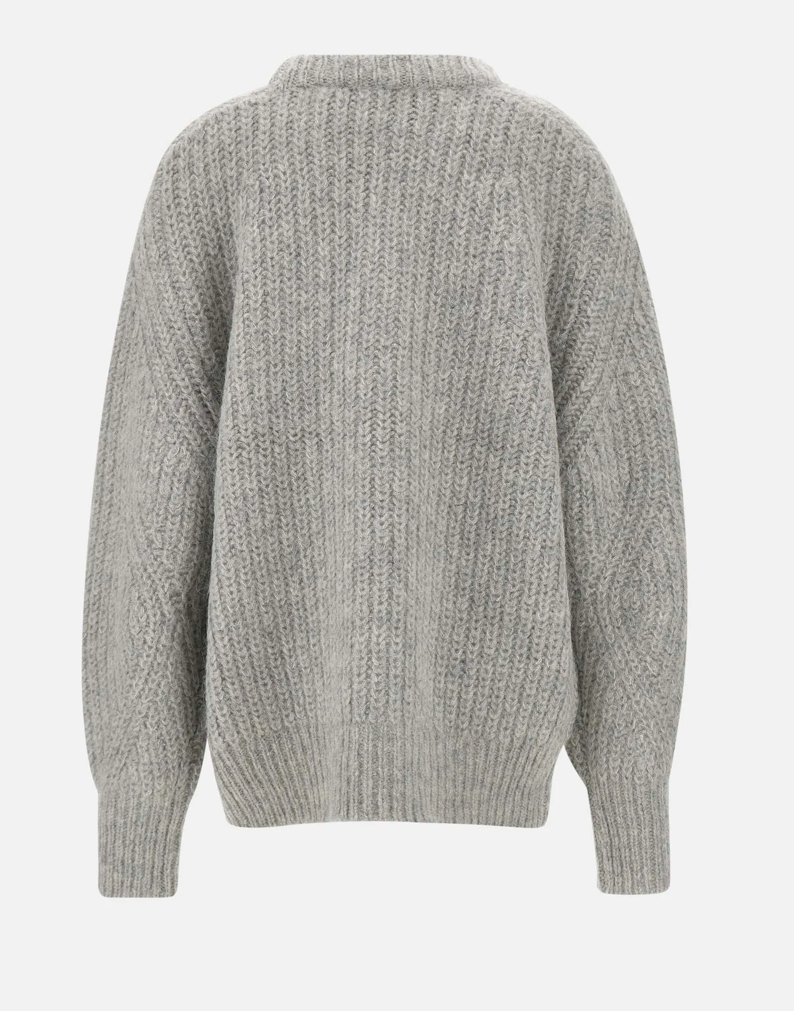 Wool Alpaca Oversized Grey Jumper