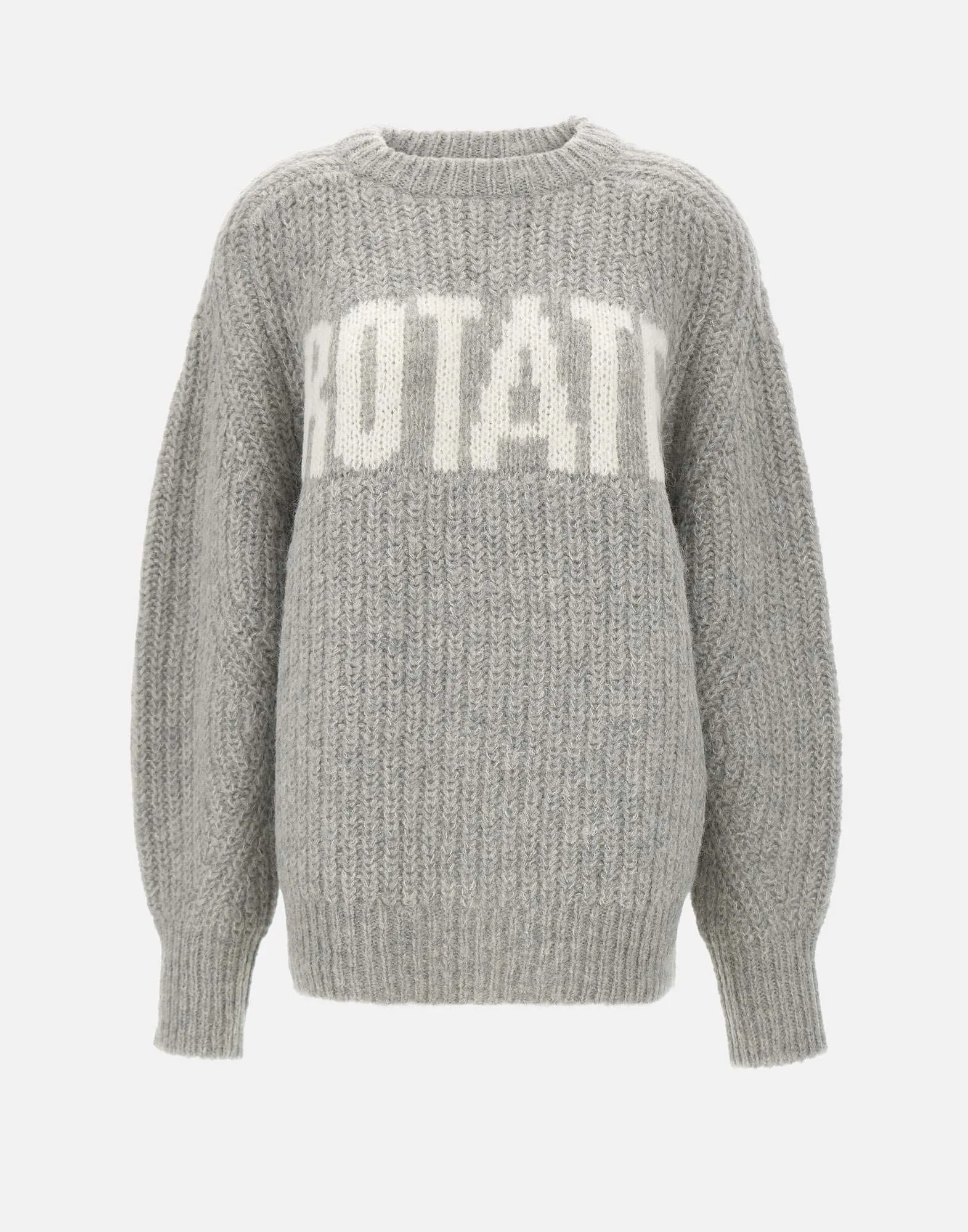 Wool Alpaca Oversized Grey Jumper