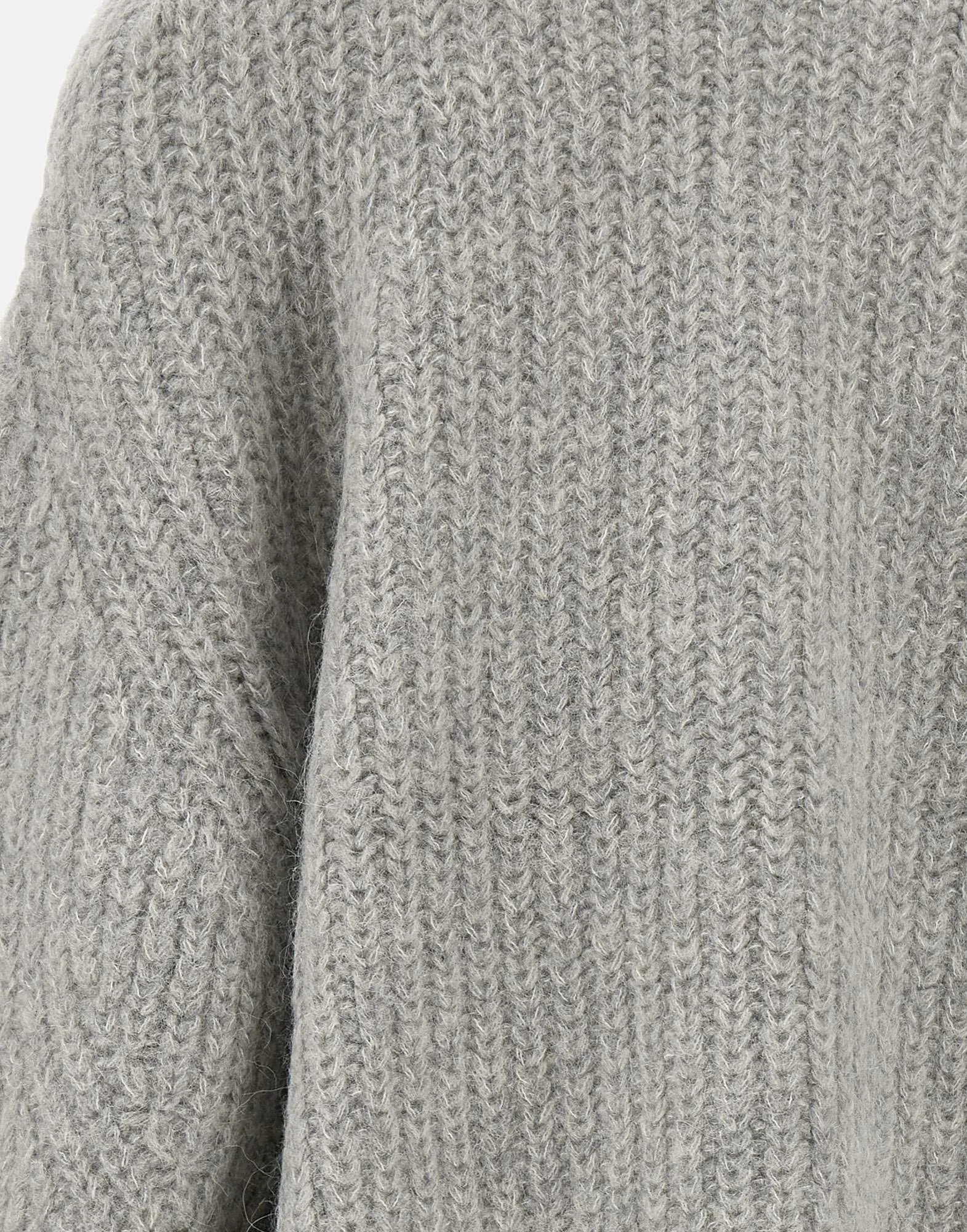 Wool Alpaca Oversized Grey Jumper