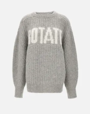 Wool Alpaca Oversized Grey Jumper